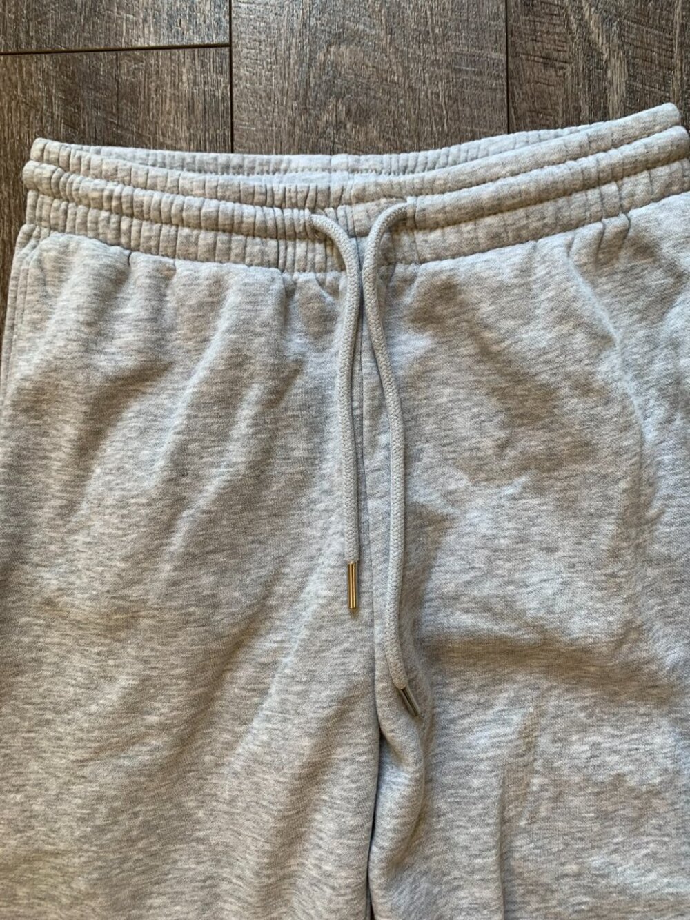H&M cozy grey fleece sweatpants - Picture 2 of 4